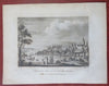 Seraglio at Constantinople Ottoman Palace Skyline 1783 engraved city view print
