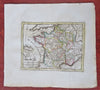 France Ancien Regime Paris Orleans Rouen Marseilles 1780 Holtrop miniature map