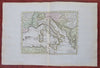 Italian States Piedmont Savoy Naples Papal States 1761 rare Delisle Buache map