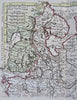 Russia in Europe Northern Finland St. Petersburg 1761 rare Delisle Buache hc map