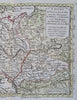Holy Roman Empire Germany Hungary Austria 1761 Delisle Buache rare color map