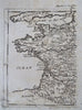 France Brittany Burgundy Normandy Provence Champagne Gascogne 1719 Mallet 2 maps
