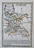 Holy Roman Empire Silesia Pomerania c. 1796 Gibson early American miniature map
