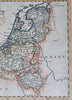 Seven United Provinces Netherlands Belgium Luxembourg 1756 Jefferys engraved map