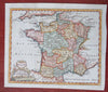 Kingdom of France c. 1778 Jefferys decorative engraved hand colored map