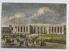 Vienna Austria Palace View Carriage Travelers Street Scene c. 1850 print