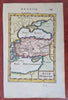 Turkey Asia Minor 1683 Mallet miniature map w/ lovely hand color