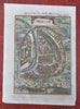 Moscow Russia City Plan Fortifications Walls Farms 1719 Mallet city plan map