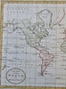 World Map Mercator's Projection c. 1790's Capt. Cook Death map w/ hand color