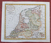 Seven United Provinces Low Countries Netherlands Holland Friesland c. 1790 map