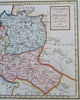Partition of Poland Prussia Russian Austria Empire Warsaw Krakow 1790's map