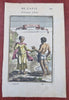 Indonesia Sunda Islands ethnic costume print view 1683 Mallet hand color print