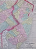 New Jersey & Eastern Pennsylvania 1856 Morse Cerographic miniature map