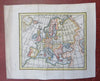 Europe Poland Hungary Italy Ottoman Empire France Bohemia 1782 miniature map