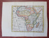 Africa Egypt Nubia Congo Guinea Ethiopia Abyssinia 1760 miniature map