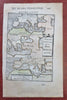 Mediterranean Sea Ancient World Roman Empire 1683 Mallet map