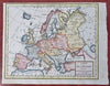 Europe Revolutionary France Poland Italy Holy Roman Empire c. 1800 Brion map