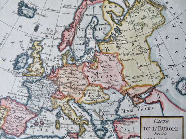 Europe Revolutionary France Poland Italy Holy Roman Empire c. 1800 Brion map