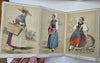 Costumes of Switzerland Fashions c. 1880's album w/ 25 lovely hand color plates