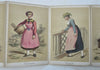 Costumes of Switzerland Fashions c. 1880's album w/ 25 lovely hand color plates