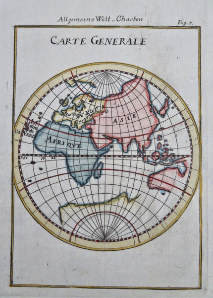 Eastern Hemisphere Africa Asia Europe Indonesia Australia 1719 Mallet map