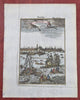Venice Italy City View Harbor Scene Sailing Ships 1719 Mallet lovely small print