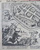 Gelre Siege Dutch Revolt 1616 engraved military print fighting soldiers