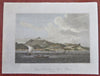 St. Sebastian Brazil Rio de Janeiro Harbor View c. 1813 Cooke engraved print