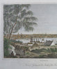 Sydney New South Wales Australia 1811 Cooke engraved harbor view sailing ships