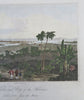 Cuba Havana 1812 Jesu del Monte City & Harbor by Cooke hand colored view print