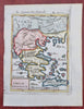 Greece Macedonia Ottoman Empire Balkans Crete Aegean Sea 1685 Mallet map