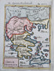 Greece Macedonia Ottoman Empire Balkans Crete Aegean Sea 1685 Mallet map