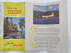 Hawaiian Airlines Cartoon Pictorial Route Map 1950's Travel Tourist Brochure