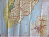 Texel Netherlands Nederland Tourist Map c. 1950's pictorial sightseeing map