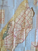 Texel Netherlands Nederland Tourist Map c. 1950's pictorial sightseeing map