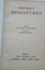 Portrait Miniatures Art History Reference 1910 pictorial leather book