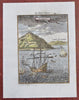 Keeling Cocos Island Australia Harbor View Sailing Ships 1719 Mallet view print