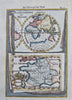 Eastern Hemisphere Asia Africa Kingdom of France 1685 Mallet charming small map