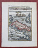 Euboea & Skyros Ottoman Empire Greek Islands Naval Battle 1685 Mallet color map