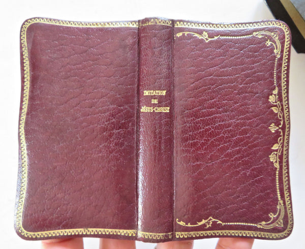 Imitation of Christ c. 1900-20's splendid French leather religious pocket book