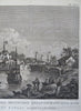 Chinese Trade Boats British Colony China Harbor Scene 1801 Allart Dutch view