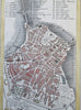 Mantua Lombardy Italy Lago Superiore di Mezzo c. 1870 old city plan detailed map