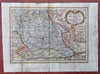 Duchy of Milan Milan Cremona Northern Italy 1708 de la Feuille rare engraved map