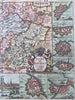 Duchy of Bavaria Germany Holy Roman Empire 1708 La Feuille decorative map cities