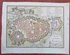 Turin Italy Piedmont Po River Military Fortifications 1793 Neele city plan