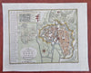 Hanover Holy Roman Empire Germany Herrennhausen Palace 1792 Neele city plan map