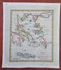 Ionian Islands Cyclades Greece Samos Athens Argos 1793 Neele engraved map