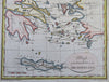 Ionian Islands Cyclades Greece Samos Athens Argos 1793 Neele engraved map