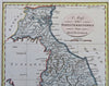 Papal States Central Italy Rome Urbino Ferrara 1794 Neele engraved map