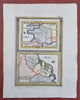 Low Countries & France Bourbon France Netherlands Belgium 1685 Mallet map